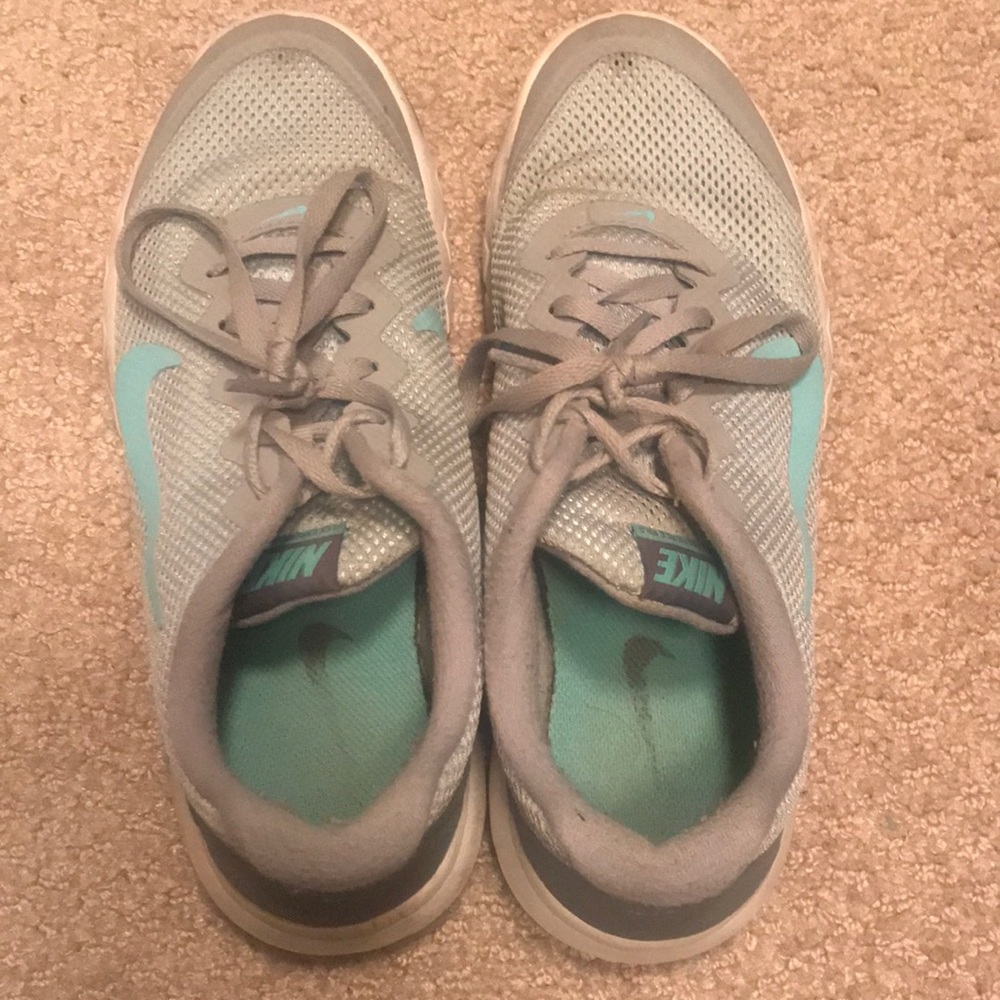 Grey Nike shoes